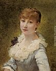 Young Canvas Paintings - Portrait of a Young Lady